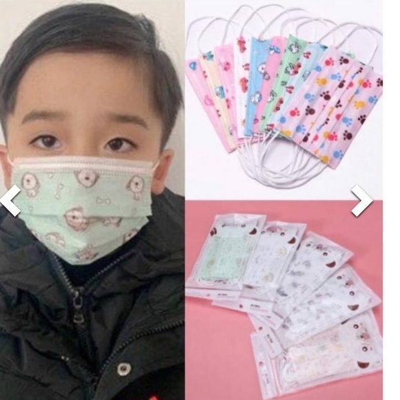 NEW 10 pack Disposable Cartoon Face Mask For kids - Picture 2 of 3